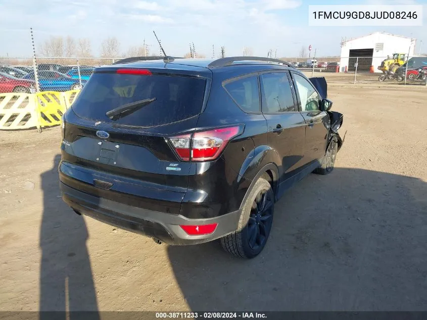 2018 Ford Escape Se VIN: 1FMCU9GD8JUD08246 Lot: 38711233