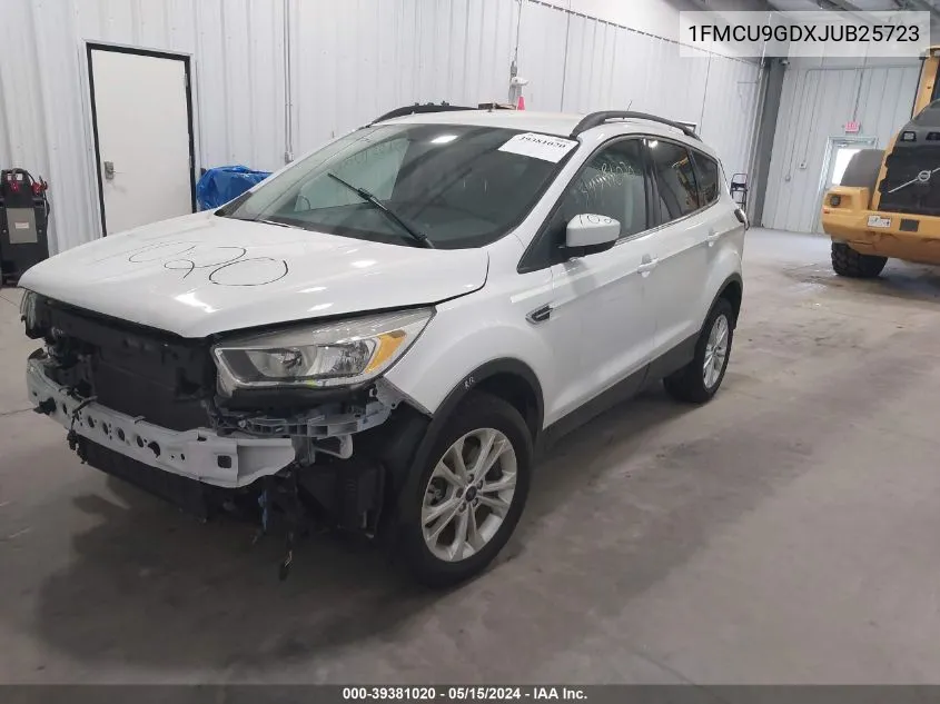 2018 Ford Escape Se VIN: 1FMCU9GDXJUB25723 Lot: 39381020