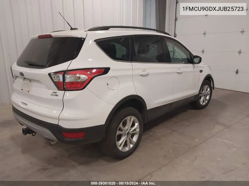 2018 Ford Escape Se VIN: 1FMCU9GDXJUB25723 Lot: 39381020