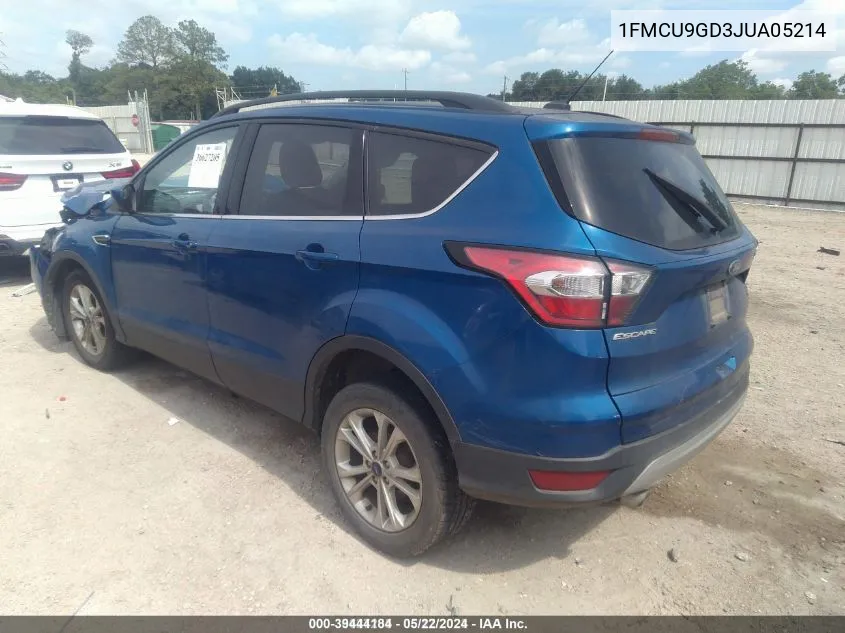 1FMCU9GD3JUA05214 2018 Ford Escape Se