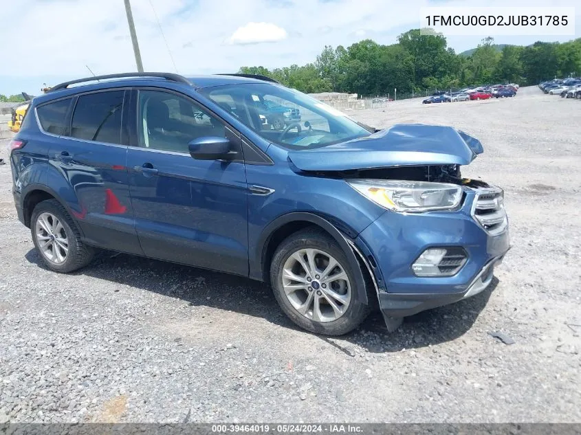 2018 Ford Escape Se VIN: 1FMCU0GD2JUB31785 Lot: 39464019