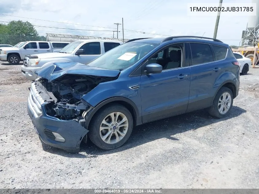 2018 Ford Escape Se VIN: 1FMCU0GD2JUB31785 Lot: 39464019