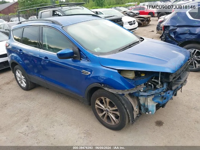 2018 Ford Escape Se VIN: 1FMCU9GD7JUB18146 Lot: 39476393