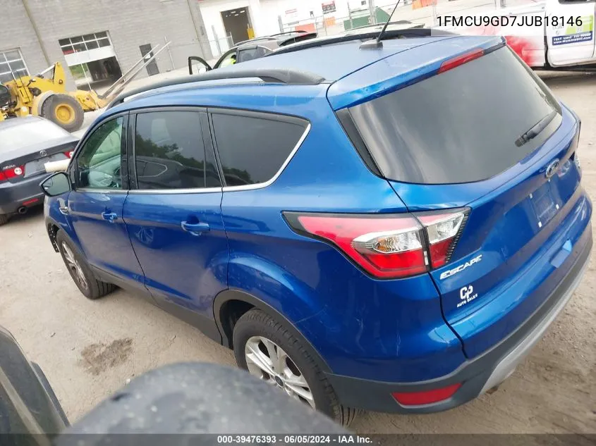 2018 Ford Escape Se VIN: 1FMCU9GD7JUB18146 Lot: 39476393