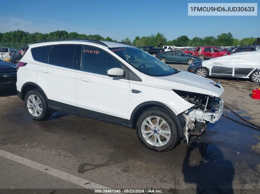 2018 Ford Escape Sel VIN: 1FMCU9HD6JUD30633 Lot: 39481340