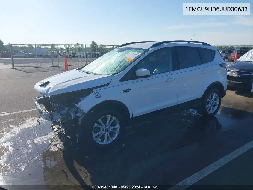 2018 Ford Escape Sel VIN: 1FMCU9HD6JUD30633 Lot: 39481340