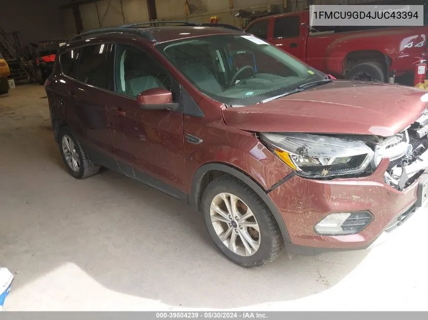 1FMCU9GD4JUC43394 2018 Ford Escape Se