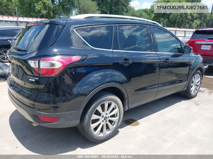 2018 Ford Escape Titanium VIN: 1FMCU0J95JUB27685 Lot: 39515967