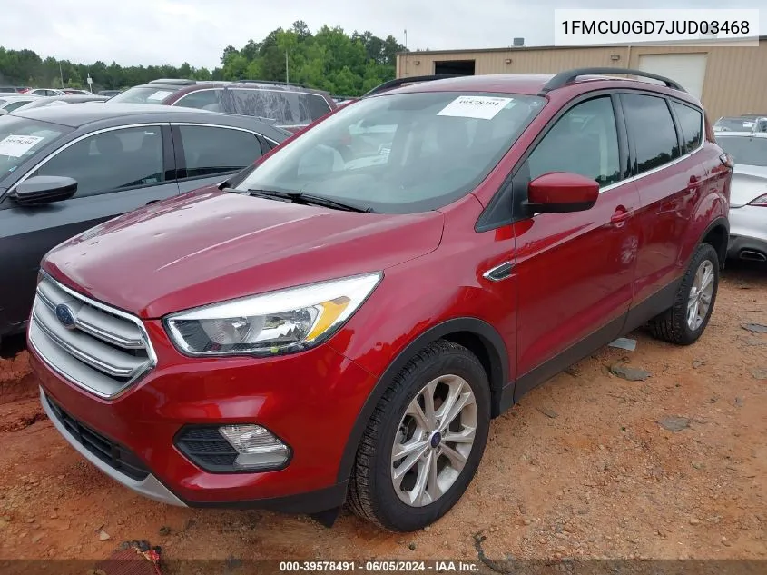 1FMCU0GD7JUD03468 2018 Ford Escape Se