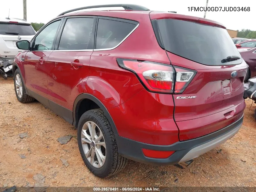 1FMCU0GD7JUD03468 2018 Ford Escape Se