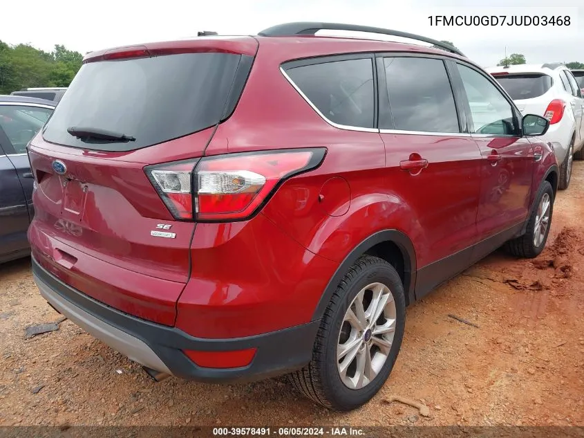 2018 Ford Escape Se VIN: 1FMCU0GD7JUD03468 Lot: 39578491