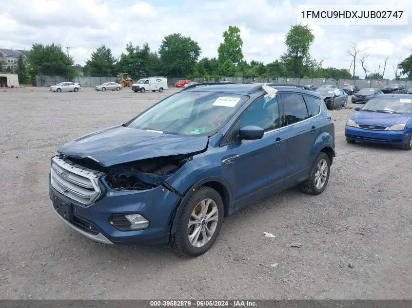 1FMCU9HDXJUB02747 2018 Ford Escape Sel