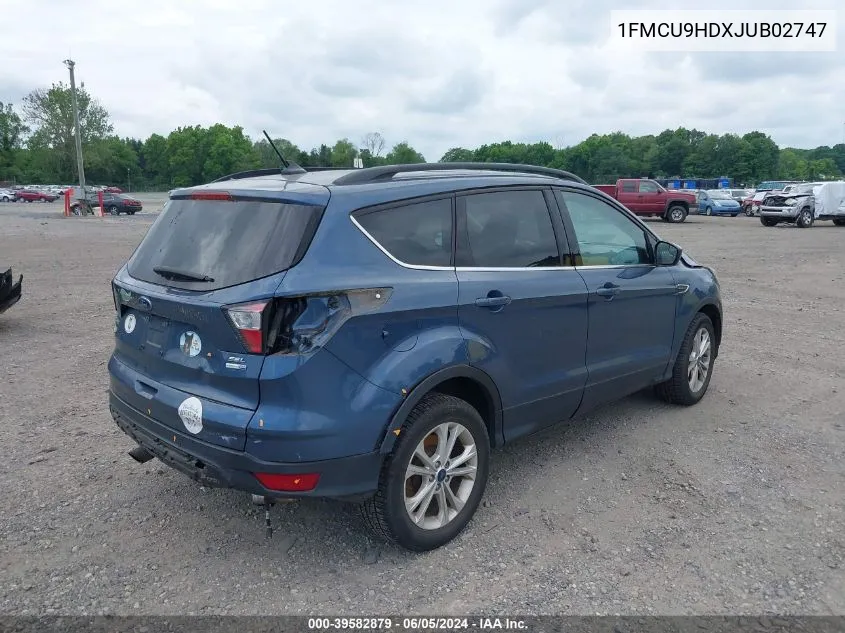 1FMCU9HDXJUB02747 2018 Ford Escape Sel