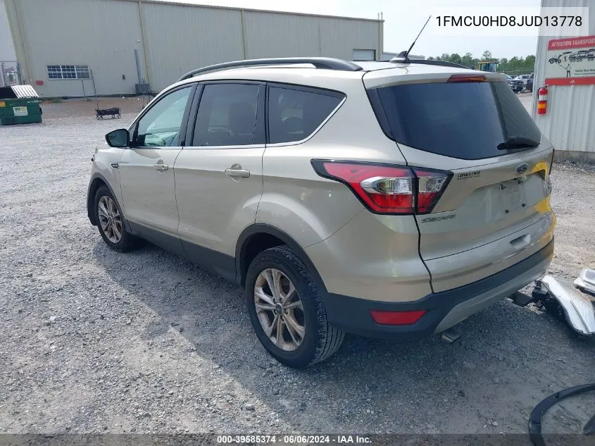 2018 Ford Escape Sel VIN: 1FMCU0HD8JUD13778 Lot: 39585374