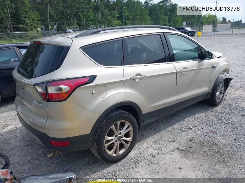 1FMCU0HD8JUD13778 2018 Ford Escape Sel