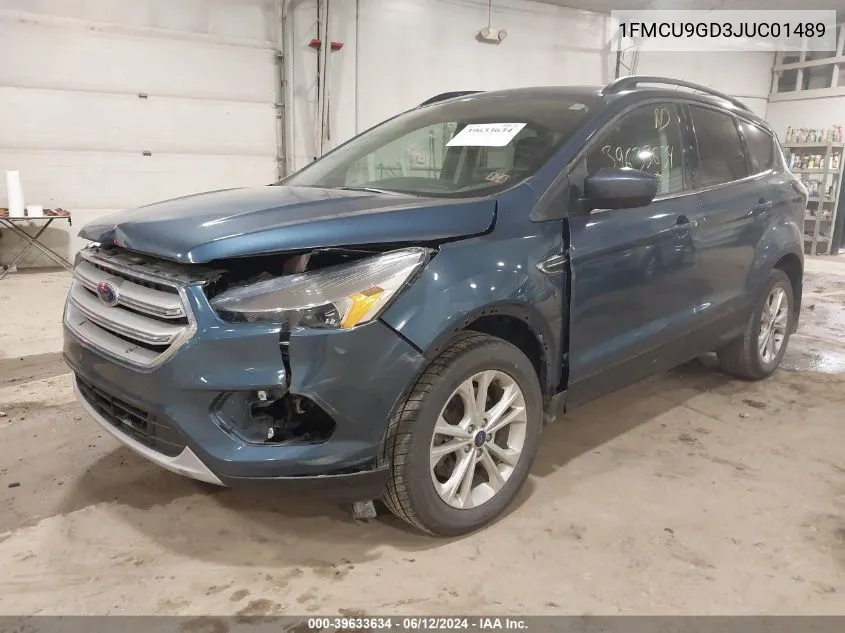 1FMCU9GD3JUC01489 2018 Ford Escape Se