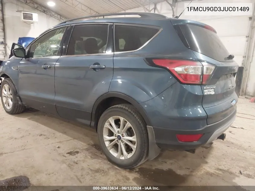 1FMCU9GD3JUC01489 2018 Ford Escape Se