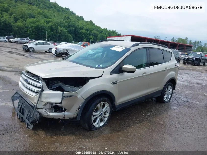 2018 Ford Escape Se VIN: 1FMCU9GD8JUA68678 Lot: 39659998