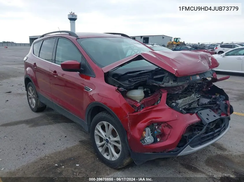 2018 Ford Escape Sel VIN: 1FMCU9HD4JUB73779 Lot: 39670855