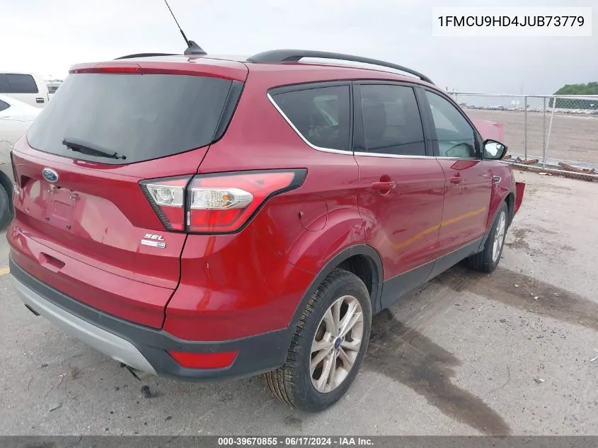 1FMCU9HD4JUB73779 2018 Ford Escape Sel