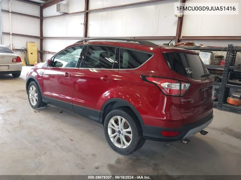 1FMCU0GD9JUA51416 2018 Ford Escape Se