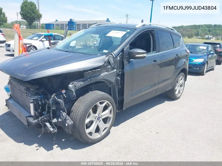 2018 Ford Escape Titanium VIN: 1FMCU9J99JUD43804 Lot: 39708020