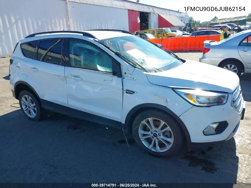 2018 Ford Escape Se VIN: 1FMCU9GD6JUB62154 Lot: 39714791