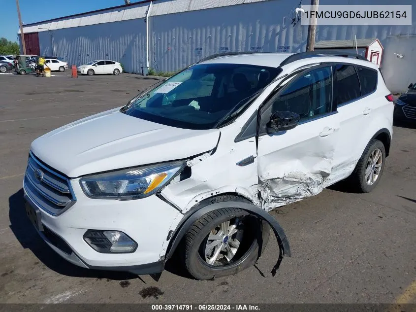 2018 Ford Escape Se VIN: 1FMCU9GD6JUB62154 Lot: 39714791