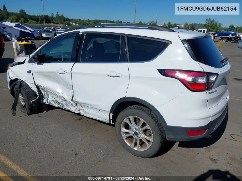 2018 Ford Escape Se VIN: 1FMCU9GD6JUB62154 Lot: 39714791