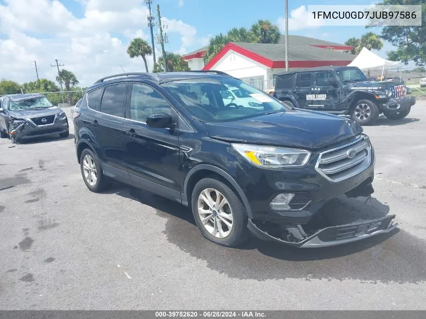 2018 Ford Escape Se VIN: 1FMCU0GD7JUB97586 Lot: 39752620