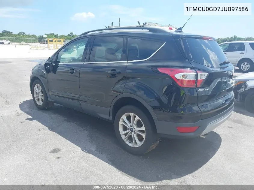 2018 Ford Escape Se VIN: 1FMCU0GD7JUB97586 Lot: 39752620