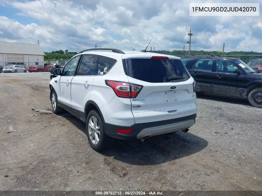 2018 Ford Escape Se VIN: 1FMCU9GD2JUD42070 Lot: 39762712