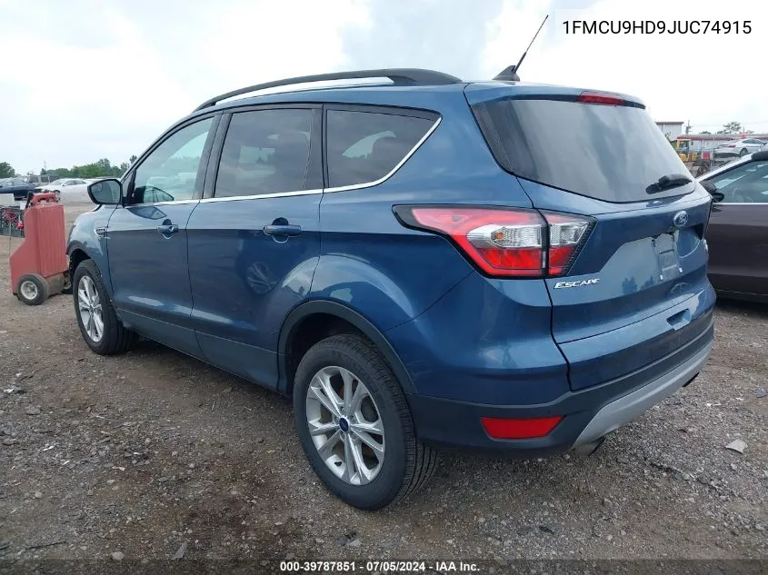 1FMCU9HD9JUC74915 2018 Ford Escape Sel