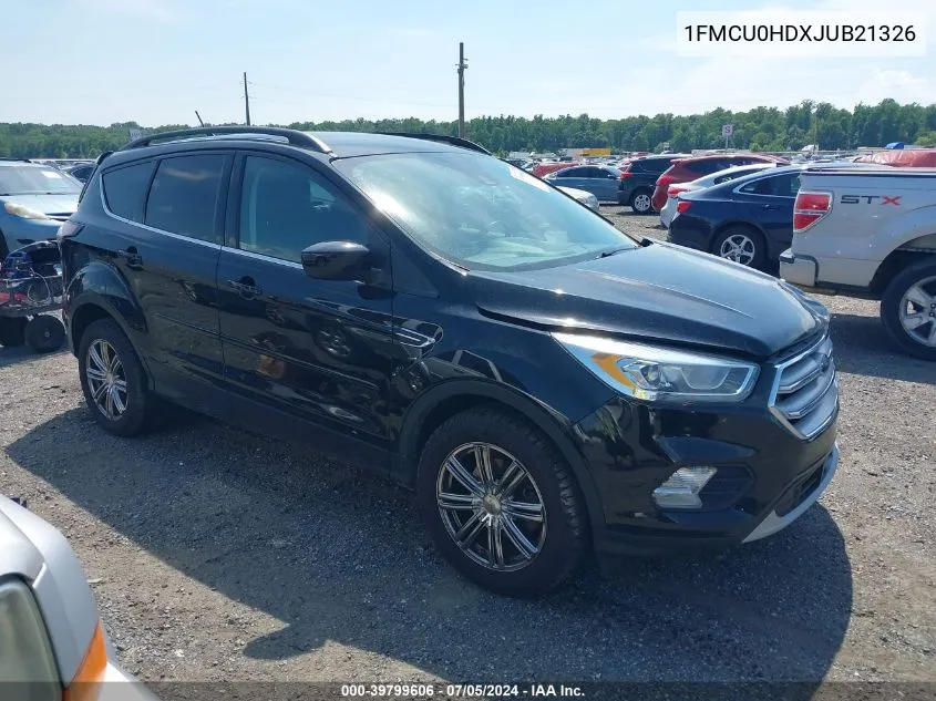 2018 Ford Escape Sel VIN: 1FMCU0HDXJUB21326 Lot: 39799606