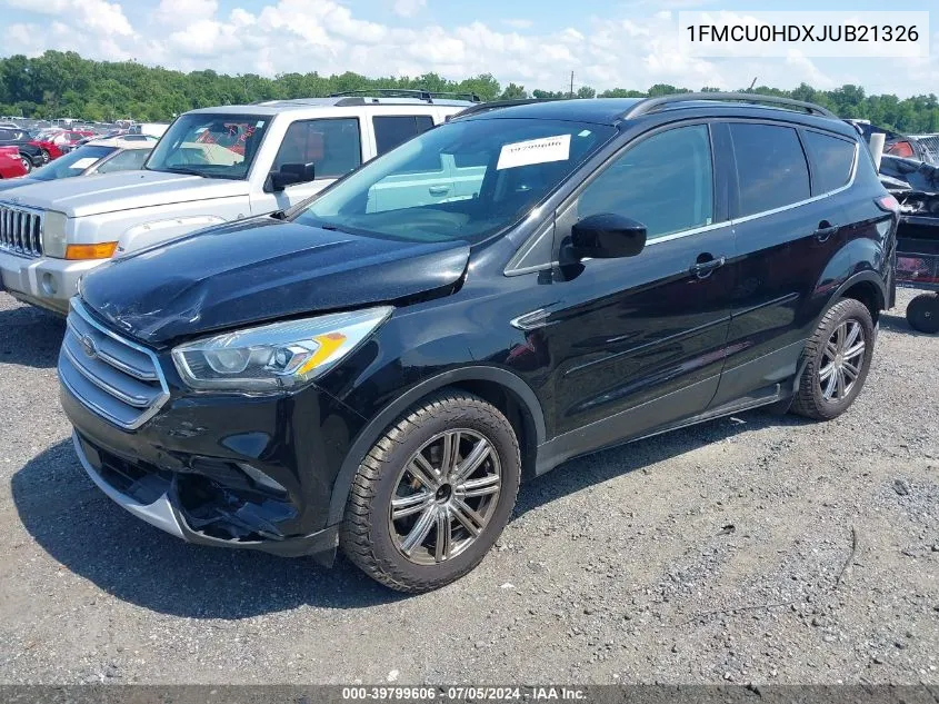 2018 Ford Escape Sel VIN: 1FMCU0HDXJUB21326 Lot: 39799606