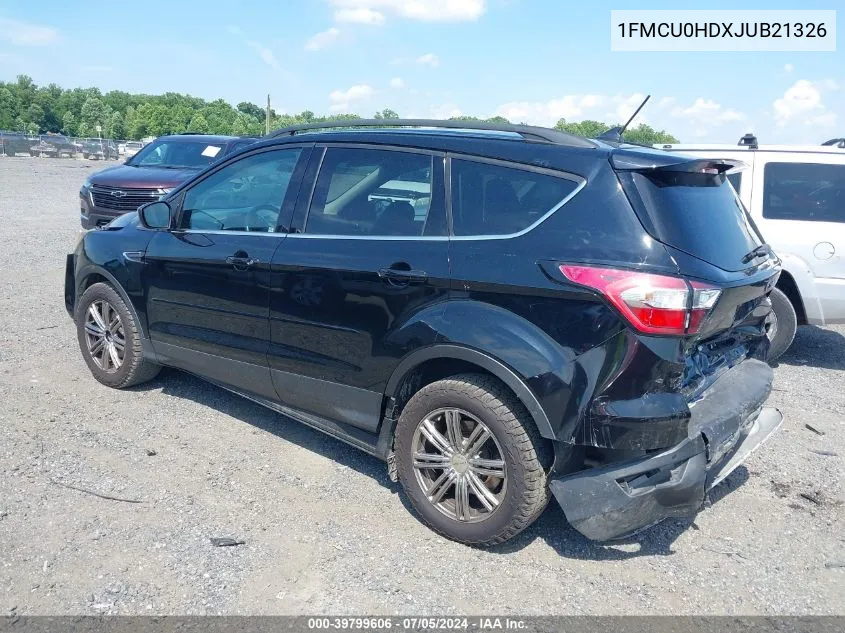 2018 Ford Escape Sel VIN: 1FMCU0HDXJUB21326 Lot: 39799606