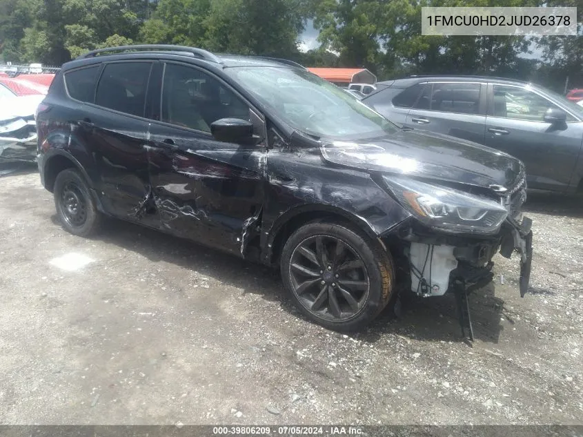 2018 Ford Escape Sel VIN: 1FMCU0HD2JUD26378 Lot: 39806209