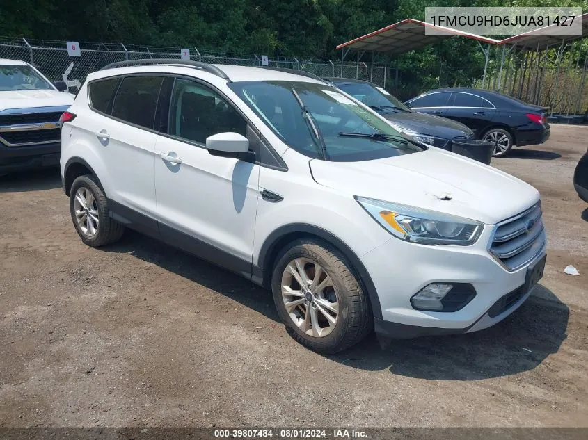 1FMCU9HD6JUA81427 2018 Ford Escape Sel