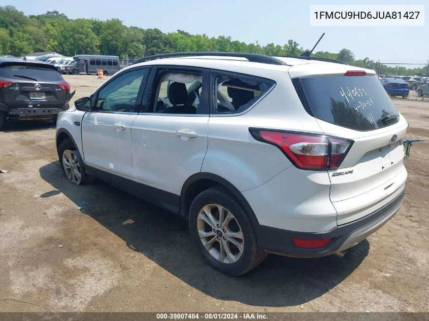 1FMCU9HD6JUA81427 2018 Ford Escape Sel