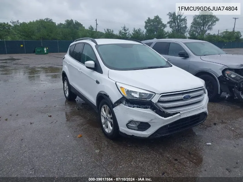 2018 Ford Escape Se VIN: 1FMCU9GD6JUA74804 Lot: 39817554