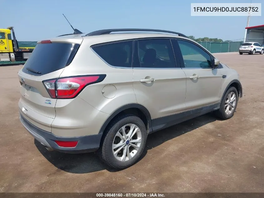 1FMCU9HD0JUC88752 2018 Ford Escape Sel