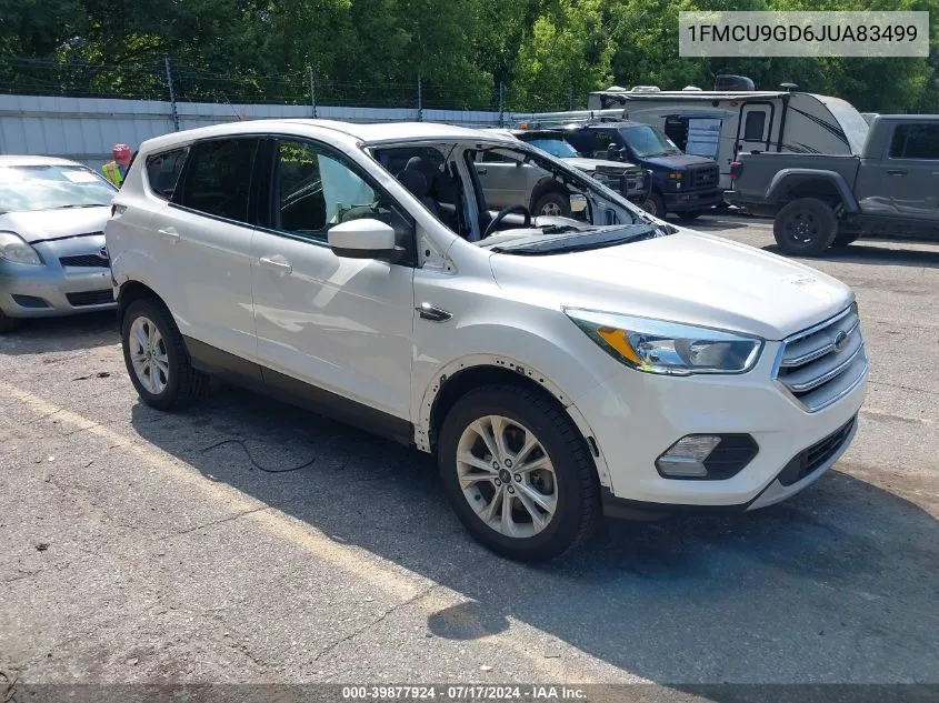 2018 Ford Escape Se VIN: 1FMCU9GD6JUA83499 Lot: 39877924