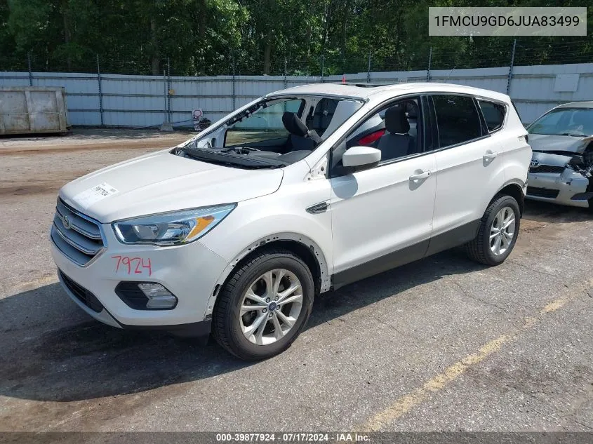 2018 Ford Escape Se VIN: 1FMCU9GD6JUA83499 Lot: 39877924