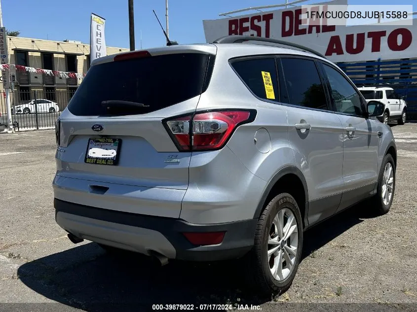 1FMCU0GD8JUB15588 2018 Ford Escape Se