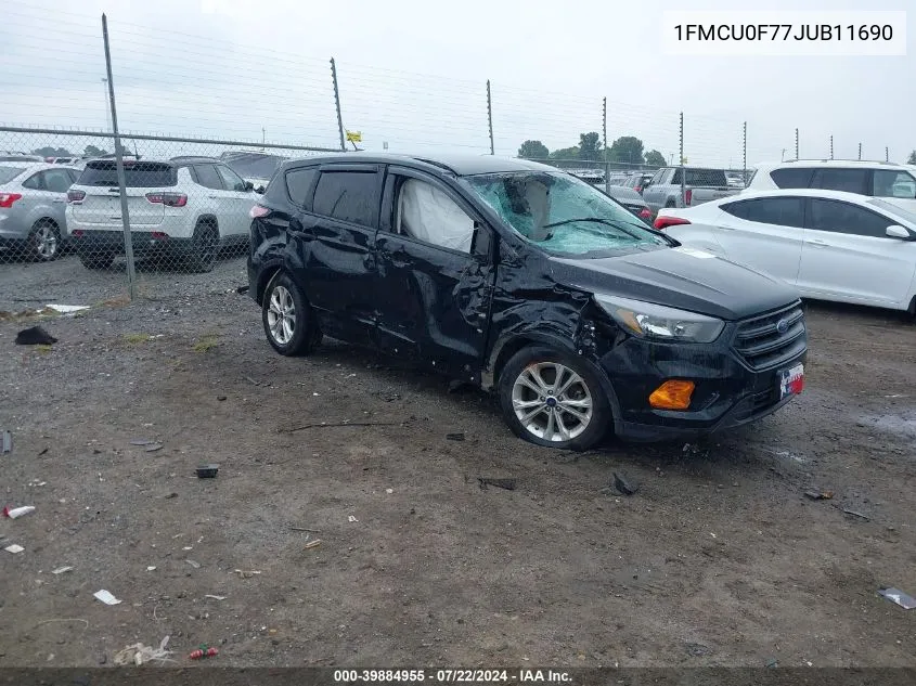 2018 Ford Escape S VIN: 1FMCU0F77JUB11690 Lot: 39884955