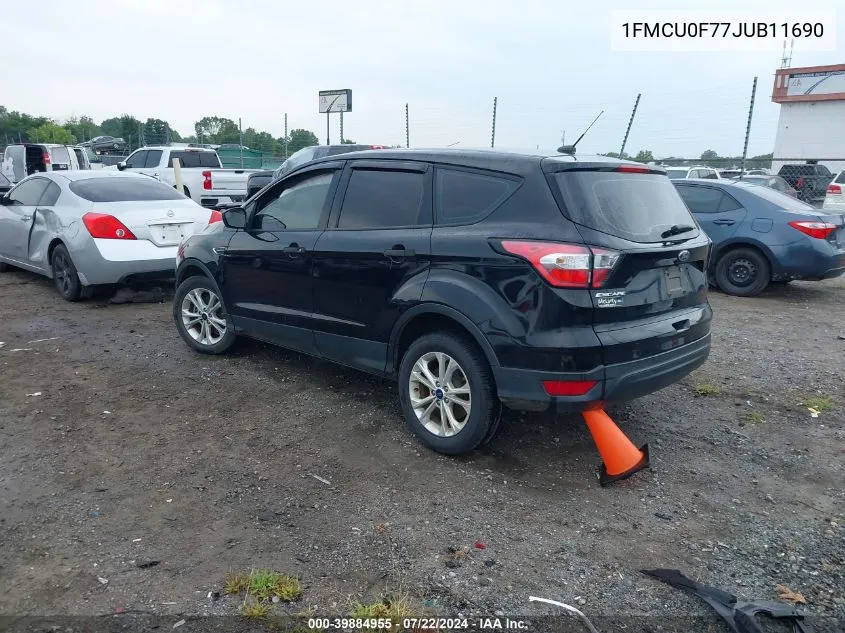 2018 Ford Escape S VIN: 1FMCU0F77JUB11690 Lot: 39884955