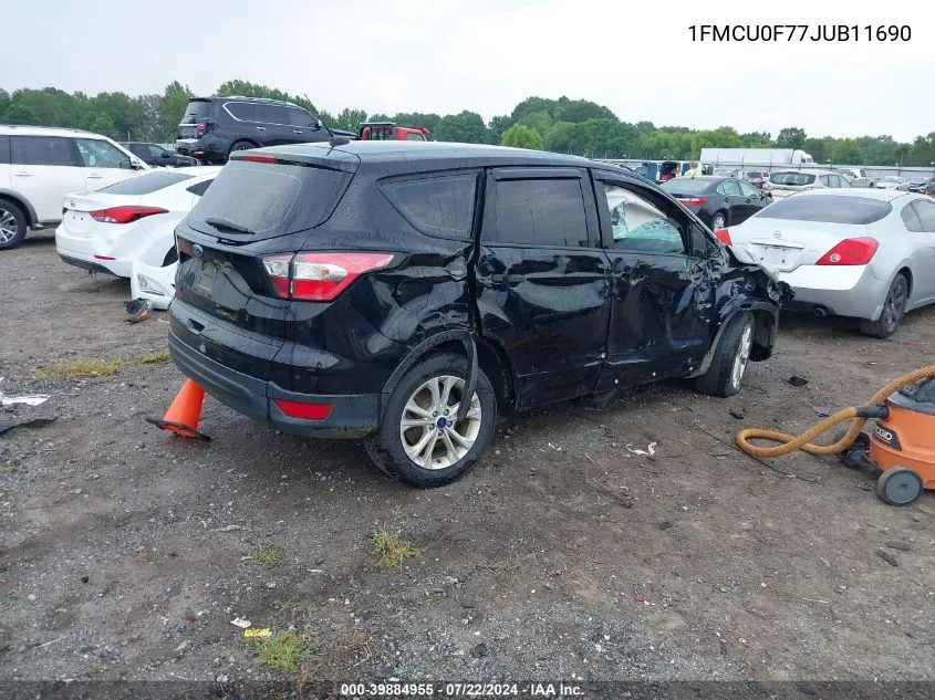 2018 Ford Escape S VIN: 1FMCU0F77JUB11690 Lot: 39884955