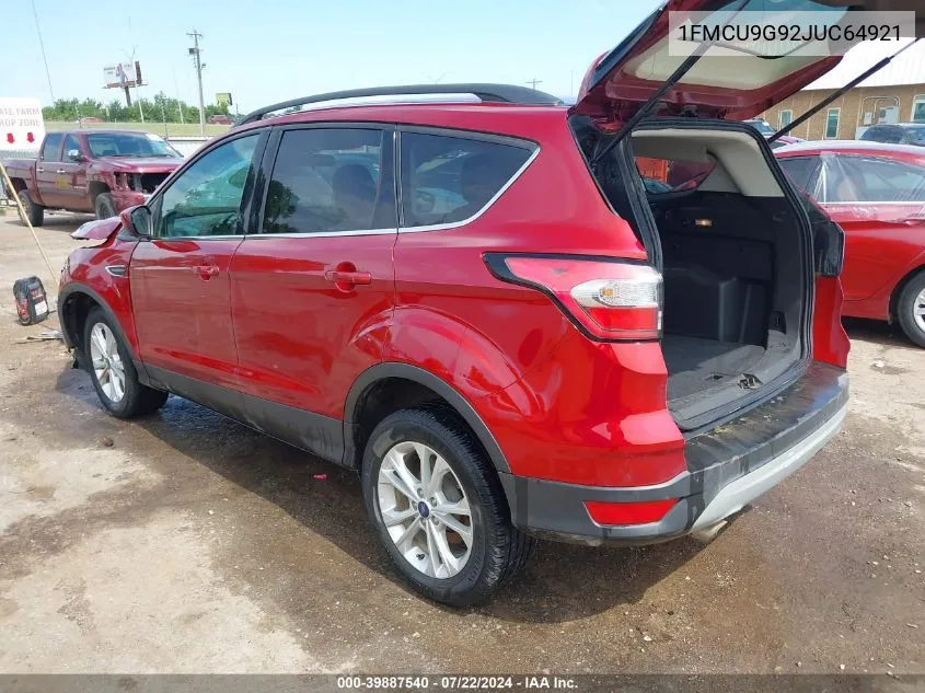 1FMCU9G92JUC64921 2018 Ford Escape Se