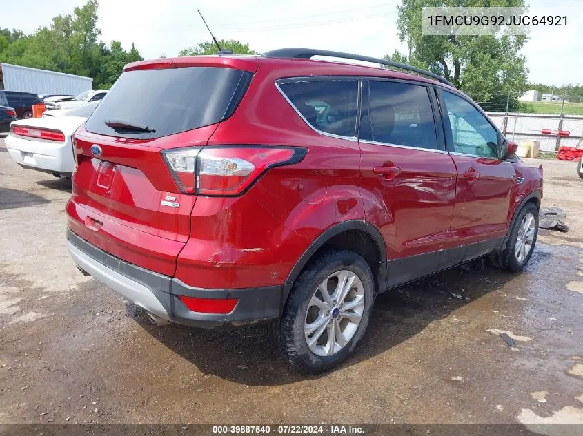 2018 Ford Escape Se VIN: 1FMCU9G92JUC64921 Lot: 39887540