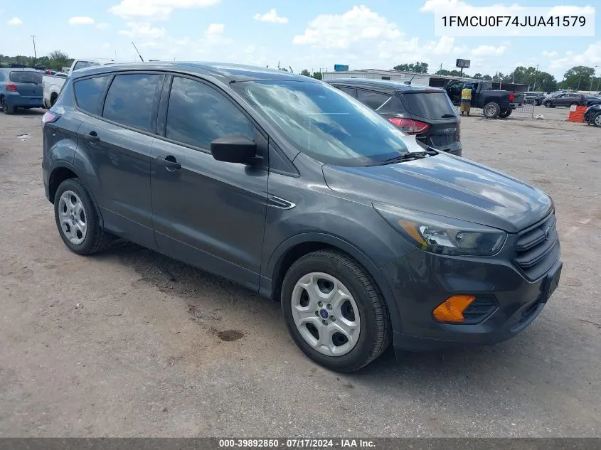 1FMCU0F74JUA41579 2018 Ford Escape S